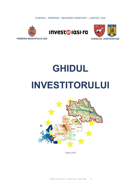 Ghidul Investitorului — Județul Iași, ediția 2026